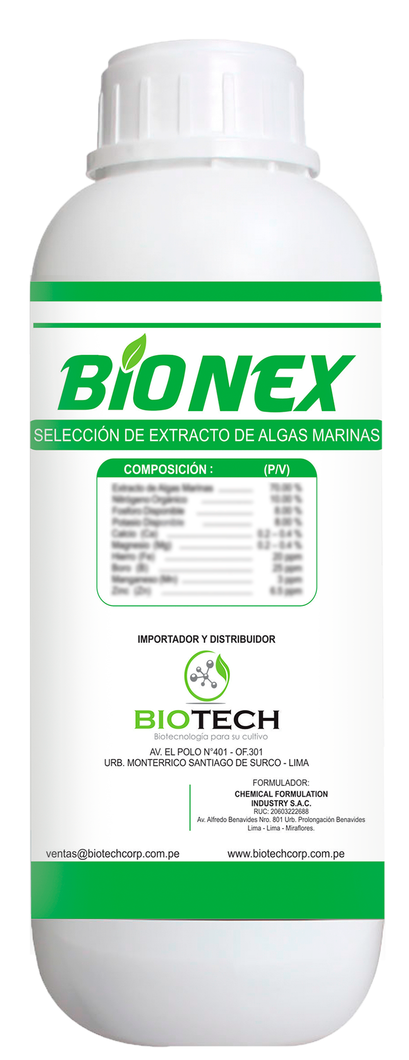 biotech insumos agricolas BIONEX