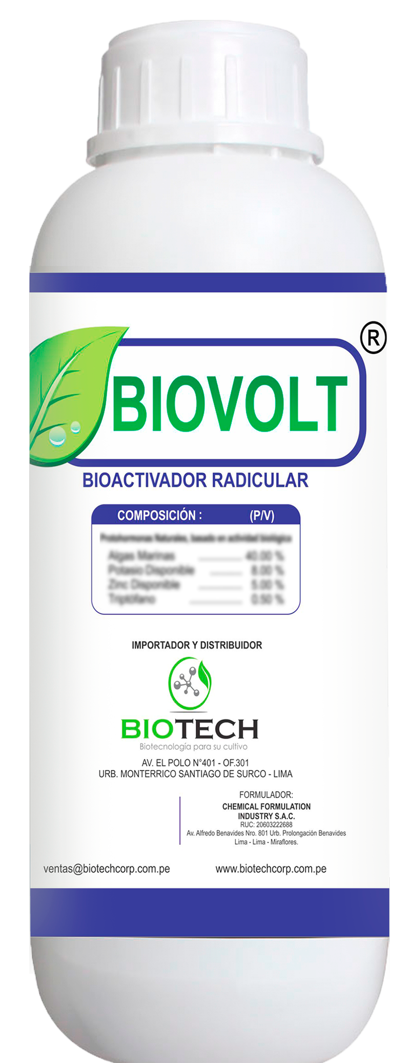 biotech insumos agricolas BIOVOLT