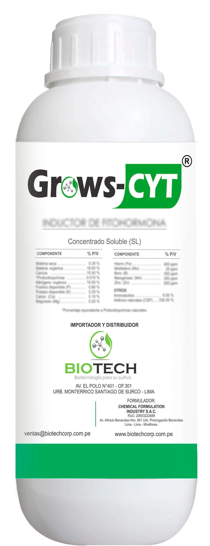 biotech insumos agricolas GROWS-CYT