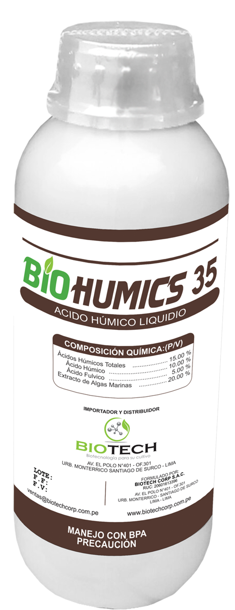 biotech insumos agricolas BIOHUMICS35