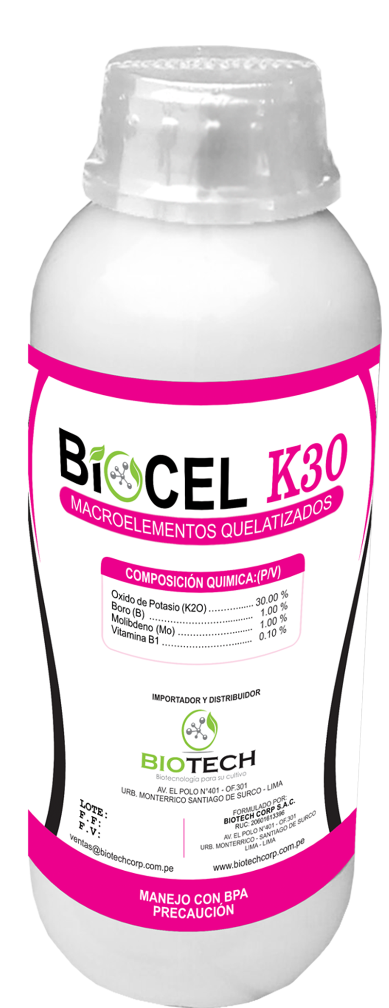 biotech insumos agricolas BIOCELK30