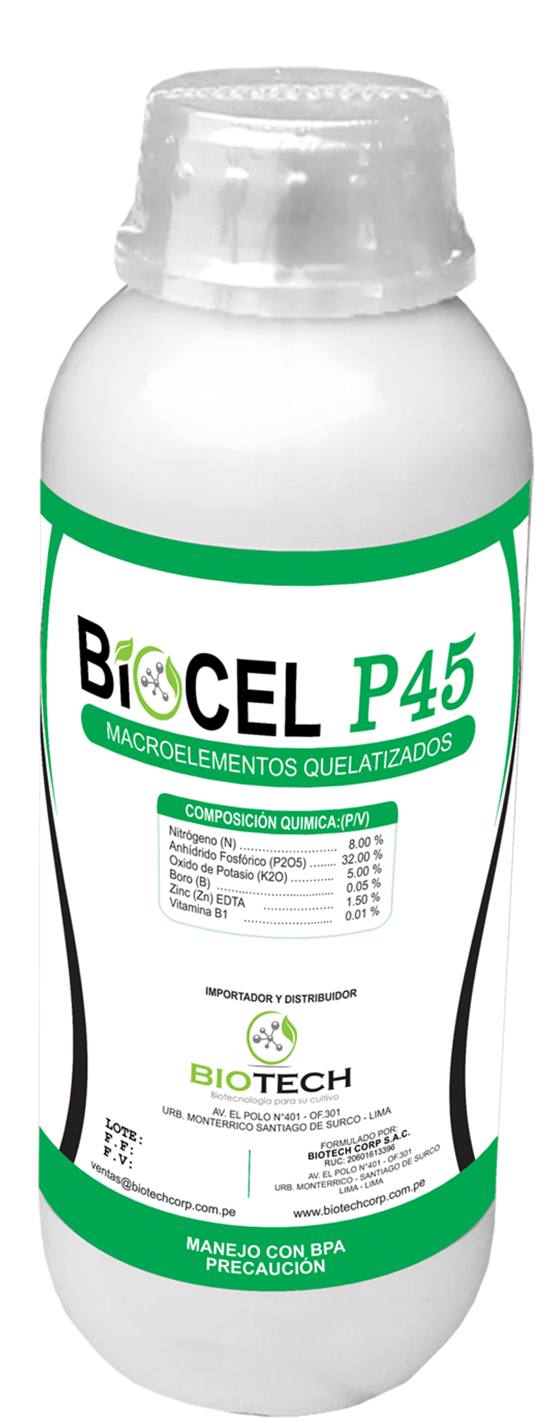 biotech insumos agricolas BIOCELP45